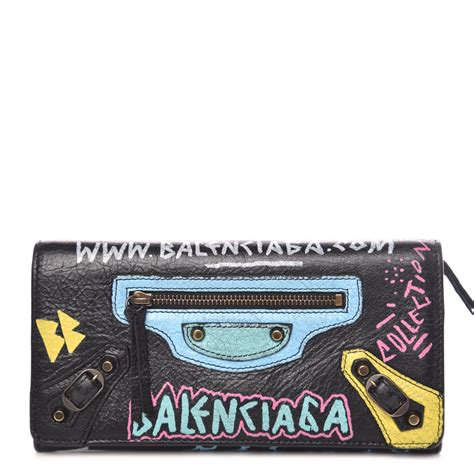 balenciaga graffiti wallet.